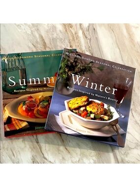 Williams Sonoma Seasonal Celebration Summer & Winter Hardcover Cookbooks
